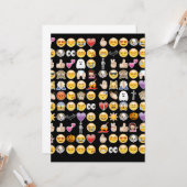 Carte halloween emoji (Devant/Arrière en situation)