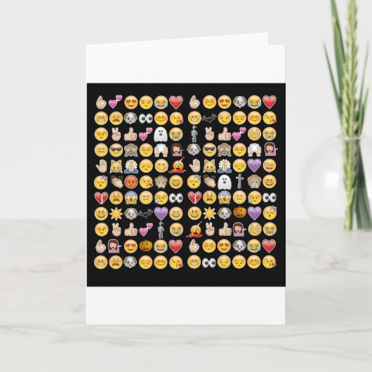 Carte halloween emoji (Devant)