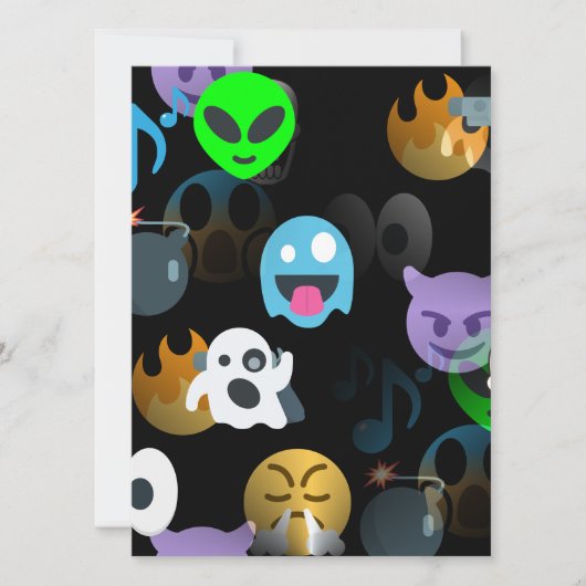 Carte halloween emojis (Devant)
