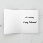 Carte Halloween en sorcière (Intérieur)