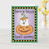 Carte Halloween Eskie (Fleur jaune)