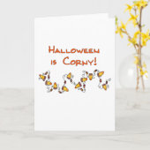 Carte Halloween est Corny (Fleur jaune)