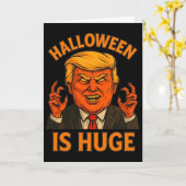 Carte Halloween est énorme  (Fleur jaune)