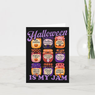 Carte Halloween est ma confiture Citrouille effrayant Au