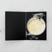 Carte Halloween Eyeball Martini Boire avec de la fumée (Intérieur)