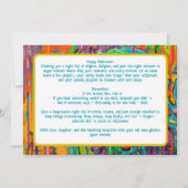 Carte Halloween Face de la peur (Dos)