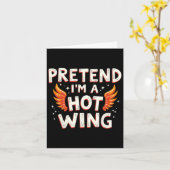 Carte Halloween faire semblant d'être un costume d'aile (Fleur jaune)