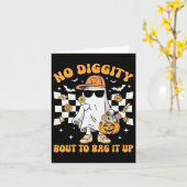 Carte Halloween Fantôme Pas de goutte Diggity Pour L'Enf (Fleur jaune)