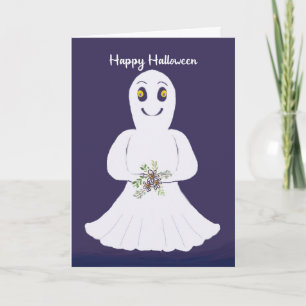 Carte Halloween Fantôme pour les enfants