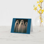 Carte Halloween - Fantômes 4 (Fleur jaune)