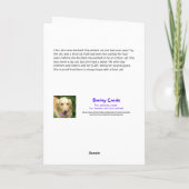 Carte Halloween féline Éffrayante (Dos)