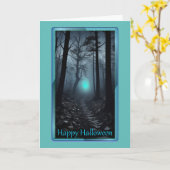 Carte Halloween Forest Glow (Fleur jaune)