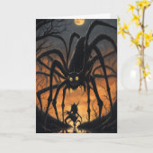 Carte Halloween Fright (Fleur jaune)