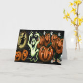 Carte Halloween Fun (Fleur jaune)