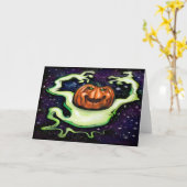 Carte Halloween Fun (Fleur jaune)