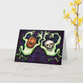 Carte Halloween Fun (Fleur jaune)