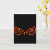 Carte Halloween Funny Showgirl Orange Crystal Bra Lazy C (Fleur jaune)