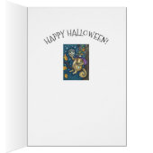 CARTE HALLOWEEN FUNNY, SQUIRREL DE COUCHER (Intérieur (Droit))