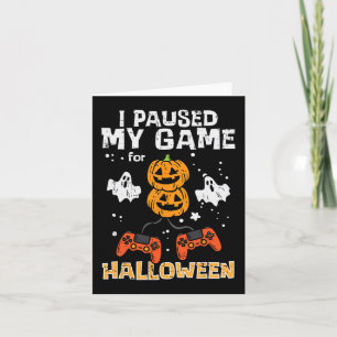 Carte Halloween Gamer Pausse Mon Costume De Jeu Hommes G