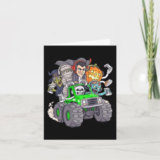 Carte Halloween Gamer Skeleton (Devant)
