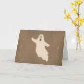 Carte Halloween Ghost (Fleur jaune)