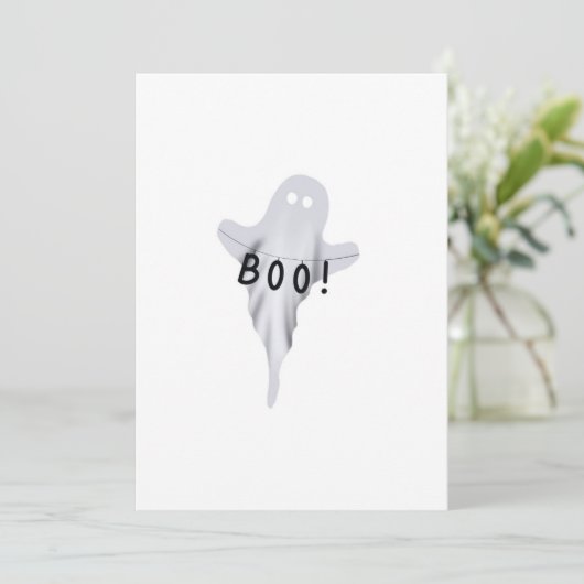 Carte Halloween Ghost (Debout devant)