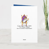 Carte Halloween Ghost Cat - Personnalisable (Dos)