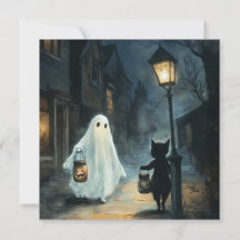 Halloween Ghost et Rencontre de chat