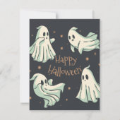 Carte Halloween Ghost Happy Halloween (Dos)