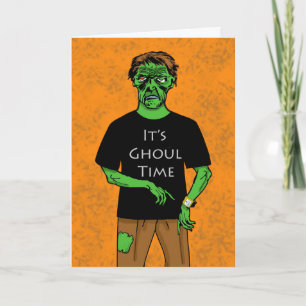 Carte Halloween Ghoul Time, Zombie Watch