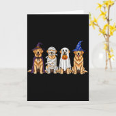 Carte Halloween Golden Retriever Ghost Soky Dog Lovers D (Fleur jaune)