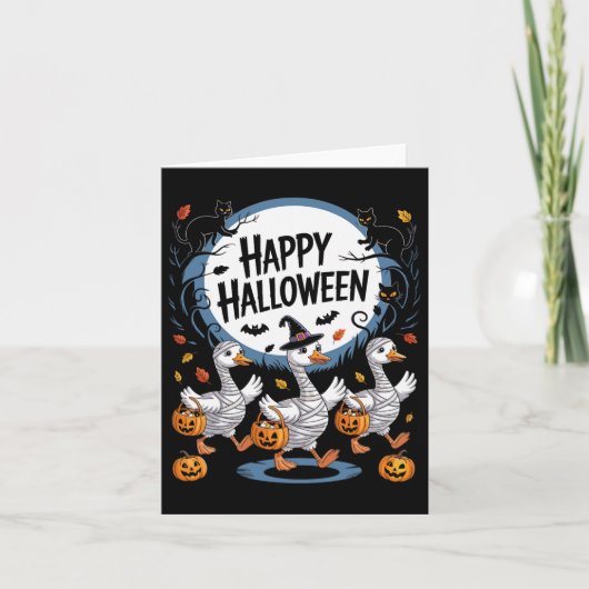 Carte Halloween Goose Happy Halooween Goose (Devant)