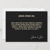 Carte Halloween gothique Nuit de Mystère (Dos)