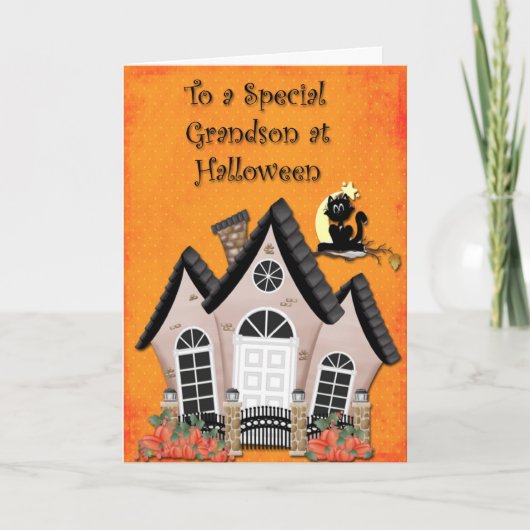 Carte Halloween Grandson (Devant)