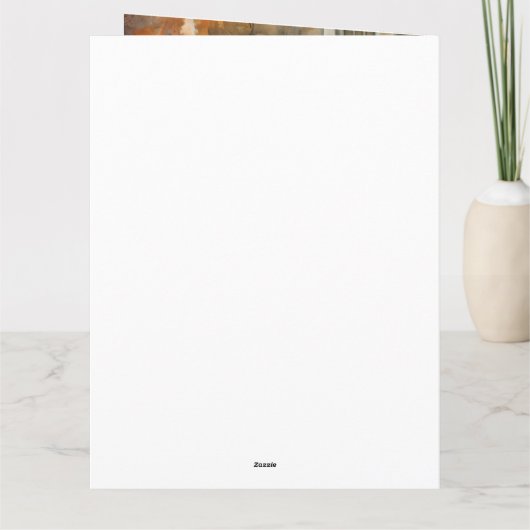 Carte Halloween Great Pyrenees avec citrouilles effrayan (Dos)