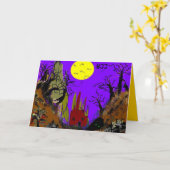 Carte Halloween Gulch (Fleur jaune)