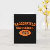 Carte Halloween Haddonfield High School 1978 Retro Novel (Fleur jaune)