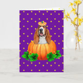 Carte Halloween Halloween Jack-O-Lantern (Fleur jaune)