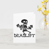 Carte Halloween Halloween Squelette entraînement Bodybui (Fleur jaune)