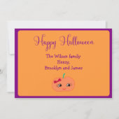 Carte Halloween Happy Personnalisée Ajouter Votre  (Dos)