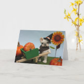 Carte Halloween Harvest (Fleur jaune)