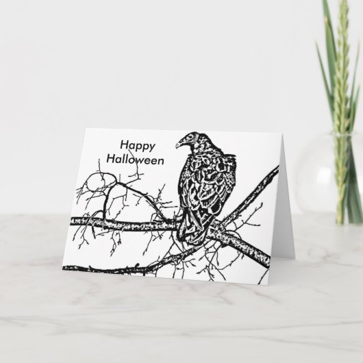 Carte Halloween heureux (Devant)