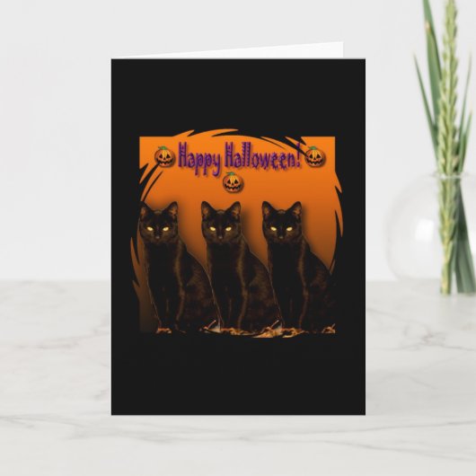 CARTE HALLOWEEN HEUREUX ! (Devant)