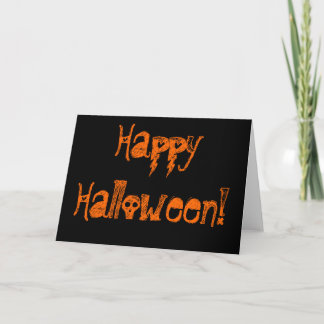 Carte Halloween heureux !