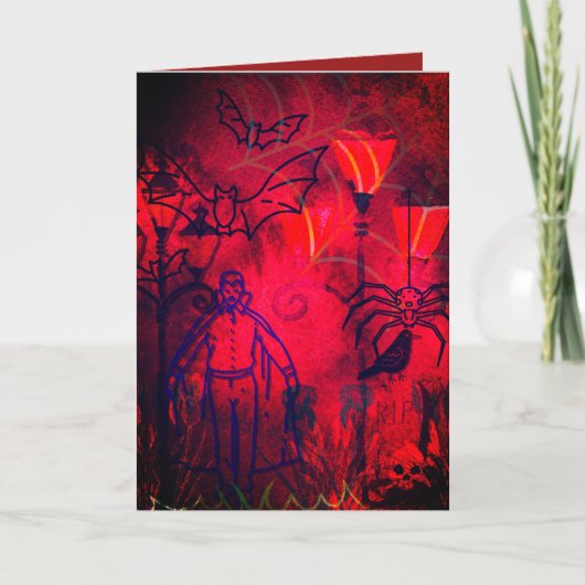 CARTE HALLOWEEN HEUREUX (Devant)