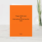 Carte Halloween heureux (Dos)