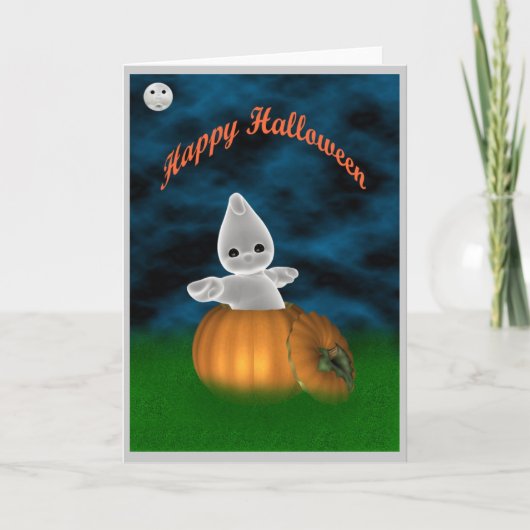 Carte Halloween heureux (Devant)
