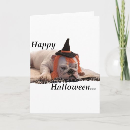 Carte Halloween heureux (Devant)