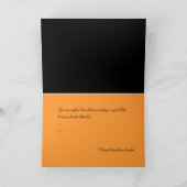 Carte Halloween heureux ! Citrouilles, feuille d'automne (Intérieur)