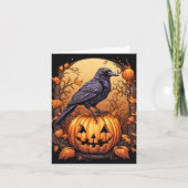 Carte Halloween heureux de Black Crow (Devant)